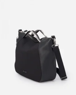 New BIBA Handbag Slang Dark Bell Black