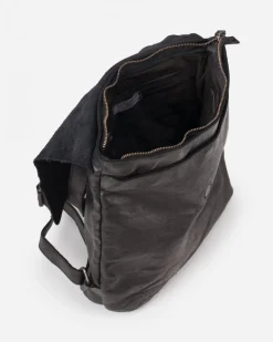 New BIBA Leather Backpack Boston Black