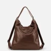 Best BIBA Leather Backpack Brewton Dark Brown