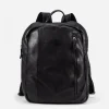 Clearance BIBA Leather Backpack Gary Black