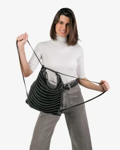 Fashion BIBA Leather Backpack Grafton Black