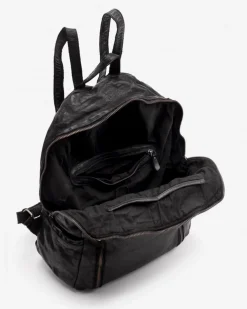 Discount BIBA Leather Backpack Greenville Black