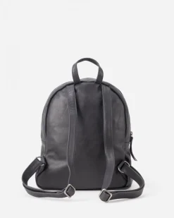 Clearance BIBA Leather Backpack Jersey X Black