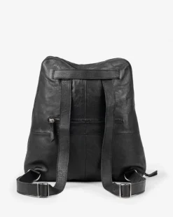Sale BIBA Leather Backpack Out Black