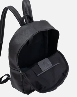 New BIBA Leather Backpack West Riverside Black