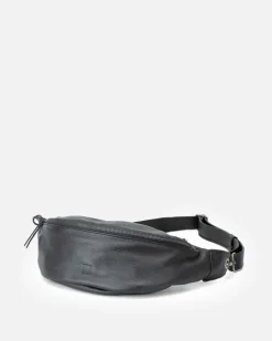 Clearance BIBA Leather Belt Bag Stanbury Black