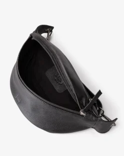 Clearance BIBA Leather Belt Bag Stanbury Black