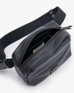 Fashion BIBA Leather Belt Bag West Riverside Black