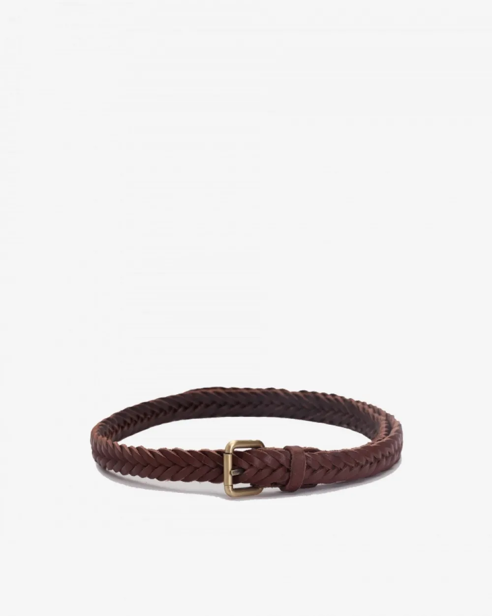 Best BIBA Leather Belt Hudson River Dark Brown