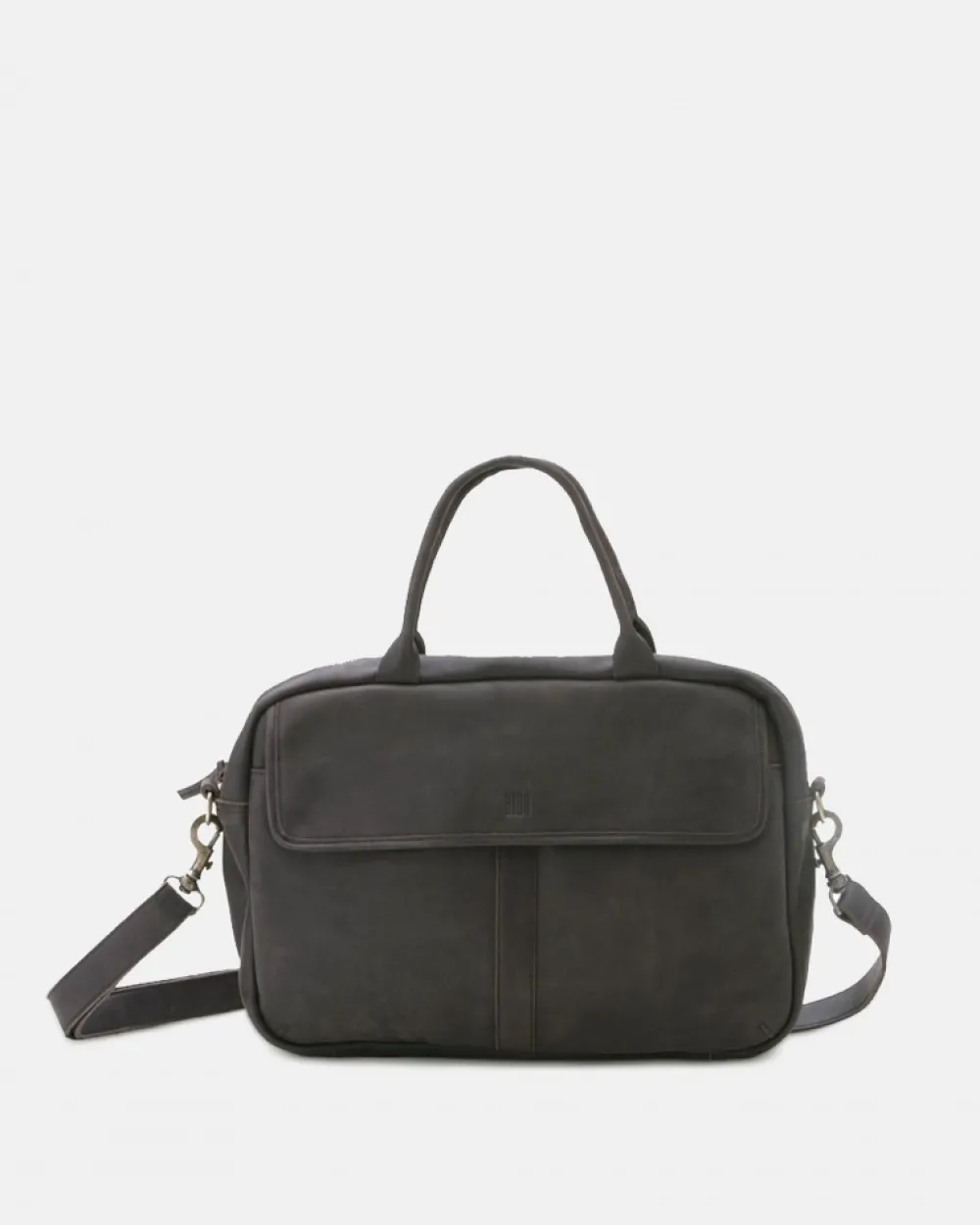 Best BIBA Leather Briefcase Springfield Dark Brown