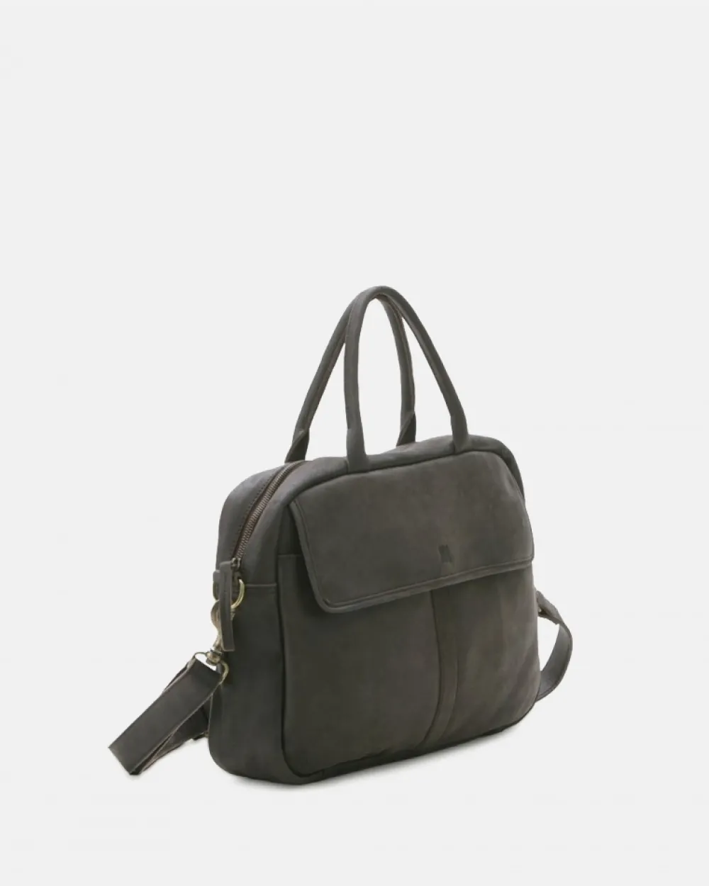 Best BIBA Leather Briefcase Springfield Dark Brown