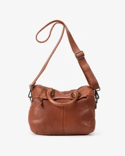 New BIBA Leather Briefcase Stuart Tan