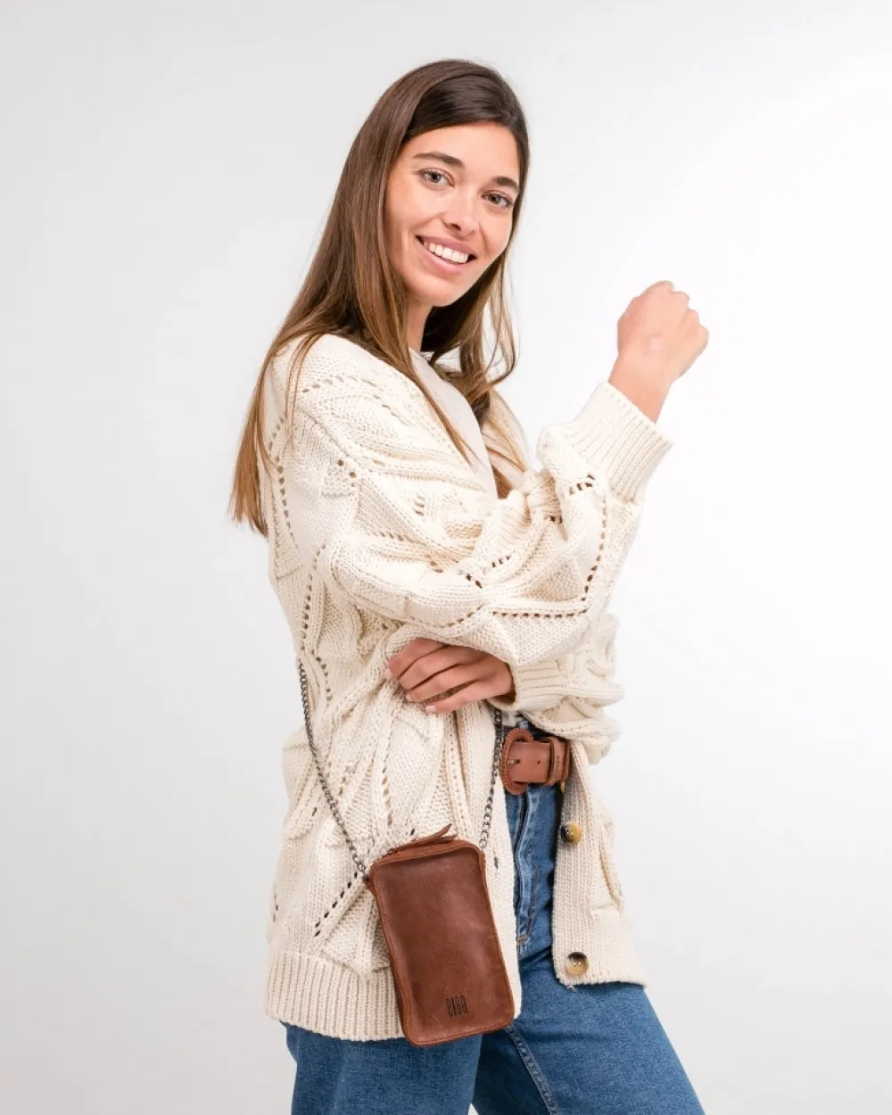 Best BIBA Leather Case Logan Crush Tan