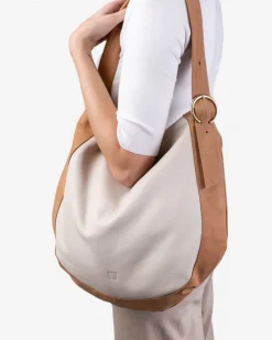 Best BIBA Leather Cross Bag Ashby White