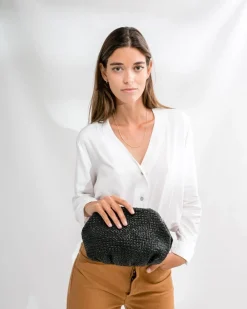 Fashion BIBA Leather Cross Bag Bristow Black