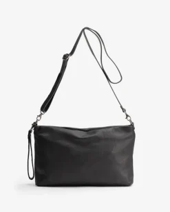 Clearance BIBA Leather Cross Bag Carolina Out Black