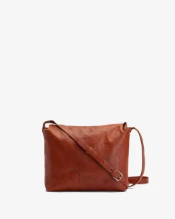 Sale BIBA Leather Cross Bag Chester Winter Tan