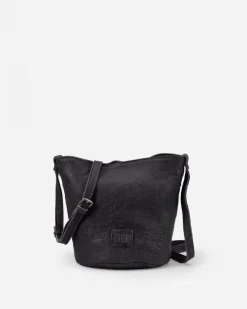 New BIBA Leather Cross Bag Chester Texas Black