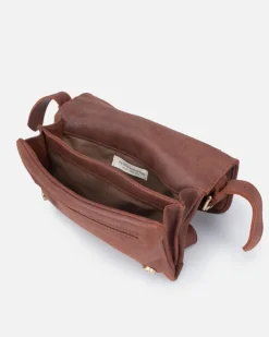 Best BIBA Leather Cross Bag Destin Tan