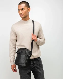 Hot BIBA Leather Cross Bag Dixon Black