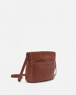 Hot BIBA Leather Cross Bag Evans Tan