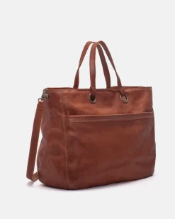 Clearance BIBA Leather Cross Bag Evans Tan