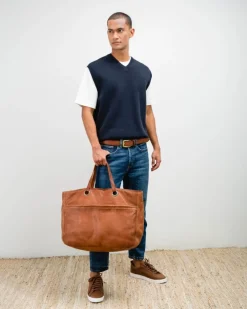 Clearance BIBA Leather Cross Bag Evans Tan