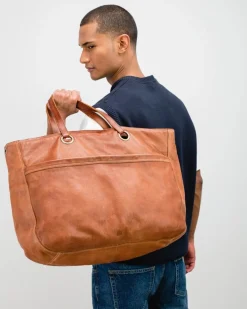 Clearance BIBA Leather Cross Bag Evans Tan