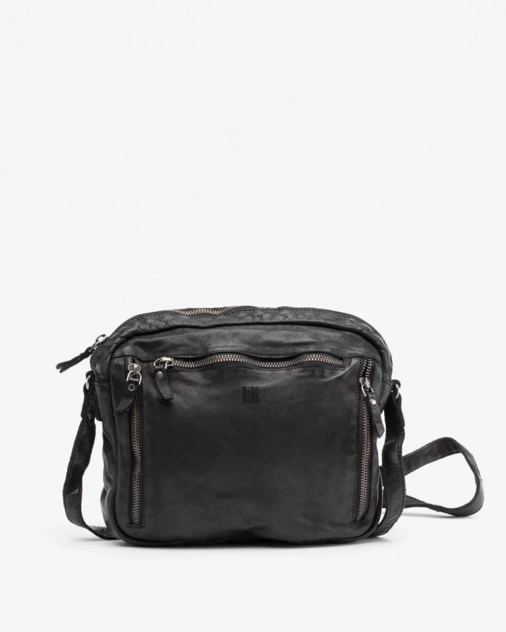 Best BIBA Leather Cross Bag Greenville Black