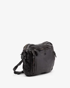 Best BIBA Leather Cross Bag Greenville Black