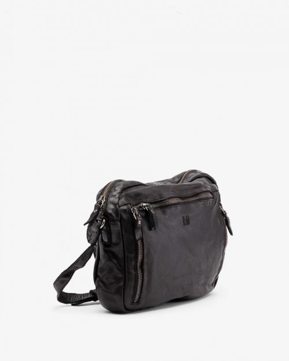 Best BIBA Leather Cross Bag Greenville Black