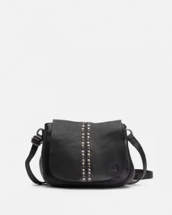Discount BIBA Leather Cross Bag Hancock Black