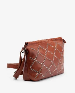 Clearance BIBA Leather Cross Bag Lakewood Tan