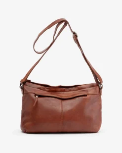 Clearance BIBA Leather Cross Bag Lakewood Tan