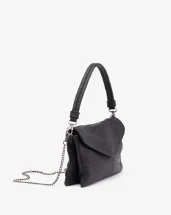 Clearance BIBA Leather Cross Bag Logan Black