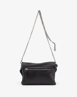 Clearance BIBA Leather Cross Bag Logan Black