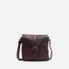 Best BIBA Leather Cross Bag Michigan Dark Brown