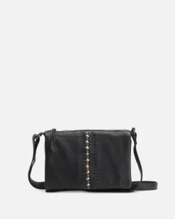 Outlet BIBA Leather Cross Bag Nashville Rock Black
