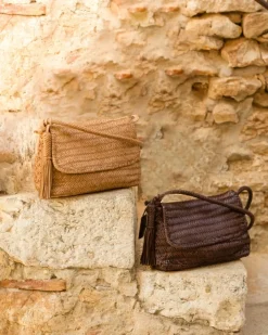 Sale BIBA Leather Cross Bag Perkins Dark Brown