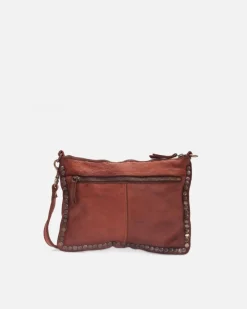 Fashion BIBA Leather Cross Bag Portland Tan