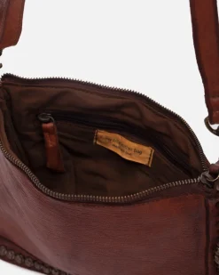 Fashion BIBA Leather Cross Bag Portland Tan