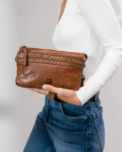 Outlet BIBA Leather Cross Bag Sherman Tan