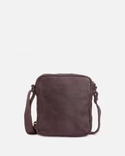 Outlet BIBA Leather Cross Bag Springfield Dark Brown