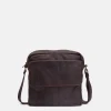 Online BIBA Leather Cross Bag Springfield Dark Brown