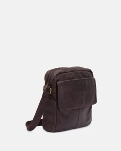 Online BIBA Leather Cross Bag Springfield Dark Brown