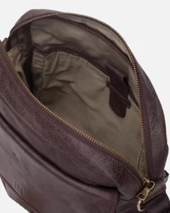 Online BIBA Leather Cross Bag Springfield Dark Brown