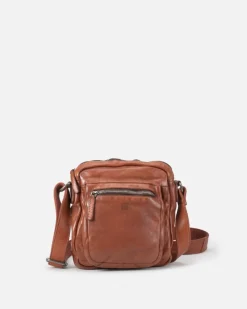 Hot BIBA Leather Cross Bag Stuart Tan