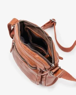 Hot BIBA Leather Cross Bag Stuart Tan