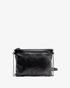 Clearance BIBA Leather Cross Bag Tacoma Black
