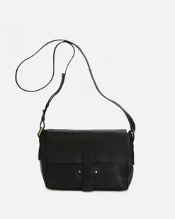 Best BIBA Leather Cross Bag Texas Black